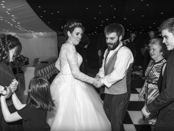 black and white first dance, cheshire wedding photographer