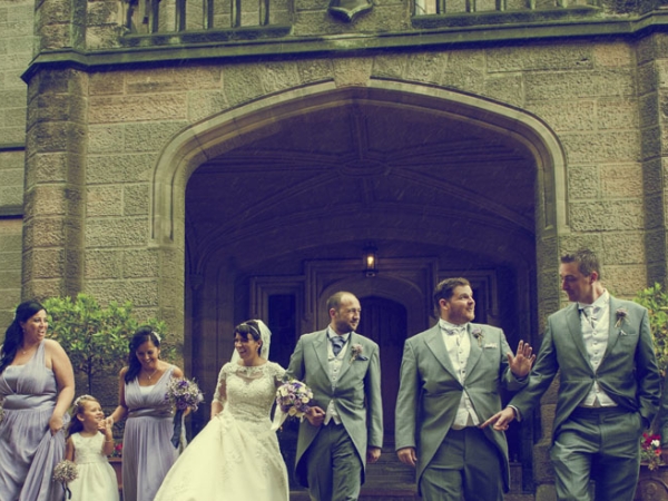 wedding party, lilac bridesmaids, staffordshire wedding photographer, heath house weddings