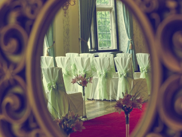 mirror, lime green sash chairs, warwickshire wedding photographer, dunchurch park weddings
