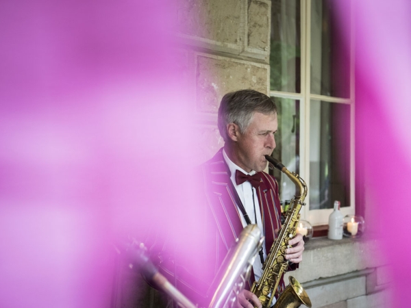jazz band, saxophone, alton station, staffordshire wedding photographer, heath house weddings