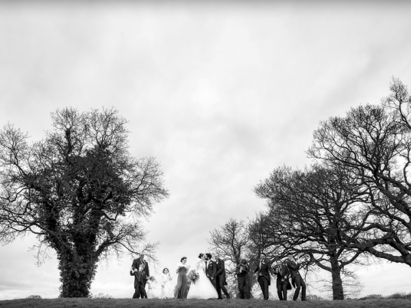 black and white countryside bride and groom kiss, cheshire wedding photographer