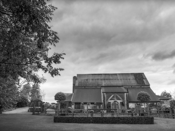 black and white exterior, gloucestershire wedding photographer, cripps barn