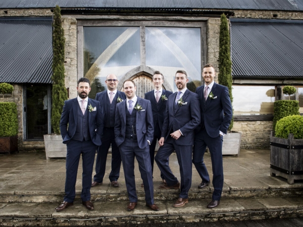groom and best men, gloucestershire wedding photographer, cripps barn