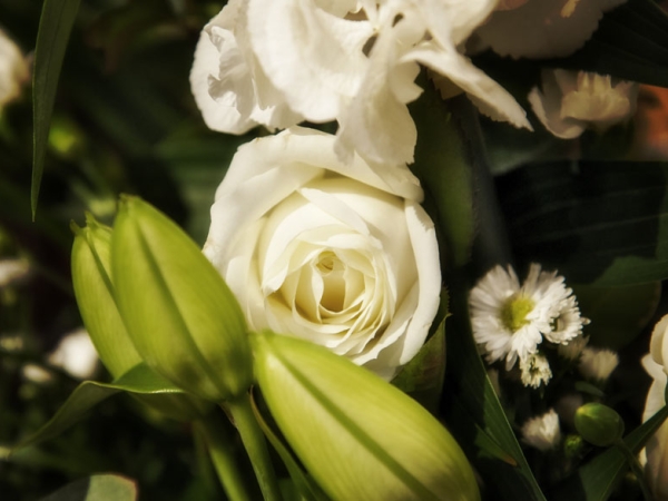 white rose bouquet, cheshire wedding photographer, statham lodge hotel