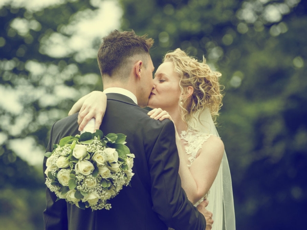 bride and groom embrace, cheshire wedding photographer, statham lodge hotel