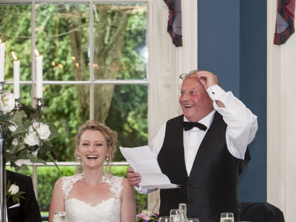 father of the bride speech, cheshire wedding photographer, statham lodge hotel