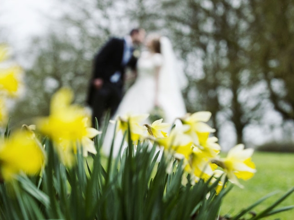 bride and groom in venue grounds, warwickshire wedding photographer, Ansty Hall