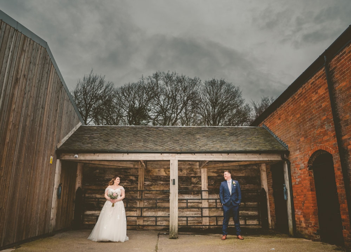Becky & Aaron Hanbury Wedding Barn, Staffordshire.