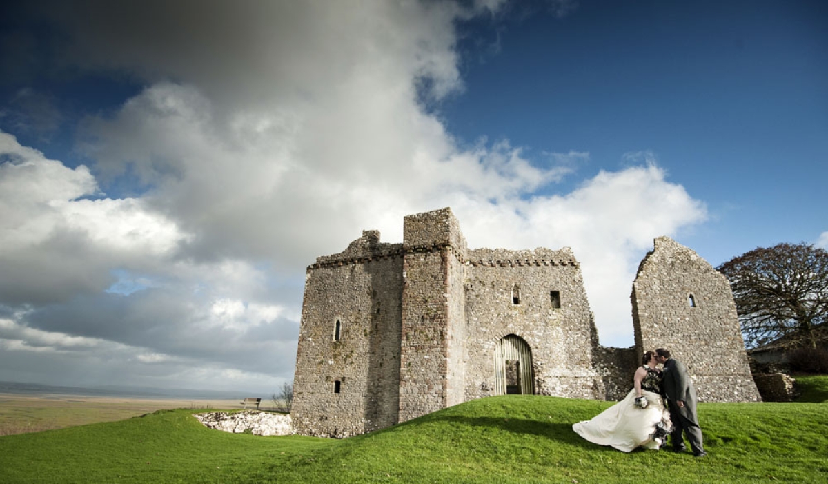 wales wedding photographer, weobley castle wales wedding photographer, weobley castle